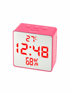 VST 887Y-1 Красные часы настольные (без блока)